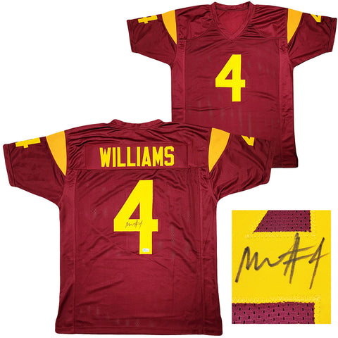 USC TROJANS MARIO WILLIAMS AUTOGRAPHED MAROON JERSEY BECKETT BAS WITNESS 207230