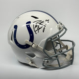 PEYTON MANNING SIGNED AUTOGRAPHED INDIANAPOLIS COLTS REPLICA HELMET HOF FANATICS