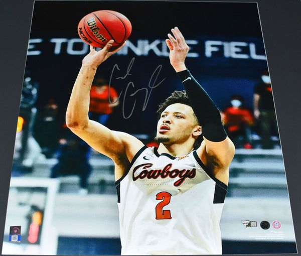 CADE CUNNINGHAM SIGNED OKLAHOMA STATE COWBOYS 16x20 PHOTO FANATICS