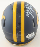 Mike Vanderjagt Signed West Virginia Mountaineers Speed Mini Helmet (Beckett) PK