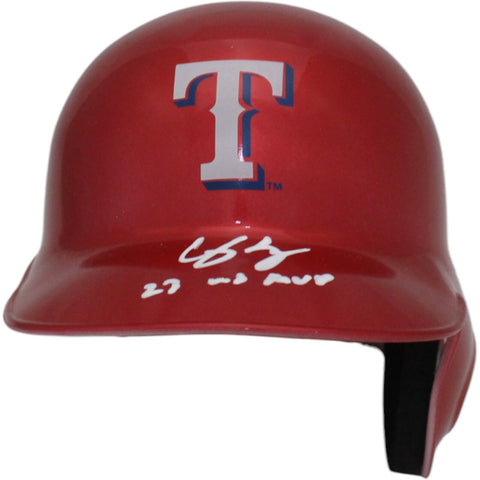 Corey Seager Autographed/Signed Texas Rangers Mini Helmet 23 WS MVP MLB 46728