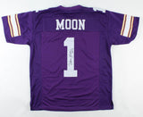 Warren Moon Signed Vikings Jersey Inscribed "HOF 06" (JSA COA) 9xPro Bowl Q.B.