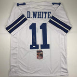 Autographed/Signed DANNY WHITE Dallas White Football Jersey JSA COA Auto