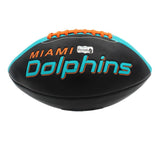 Ricky Williams Signed Dolphins Embroidered Black NFL Football - "Split/Carries"