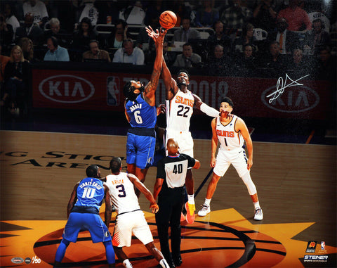 DEANDRE AYTON Autographed Phoenix Suns 16"x20" "Tip Off" Photograph GDL LE 1/50