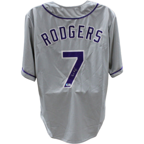 Brendan Rodgers Autographed/Signed Grey Pro Style Jersey Beckett 45964