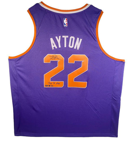 DEANDRE AYTON Autographed "Time To Rise" Swingman Jersey STEINER LE 1/22