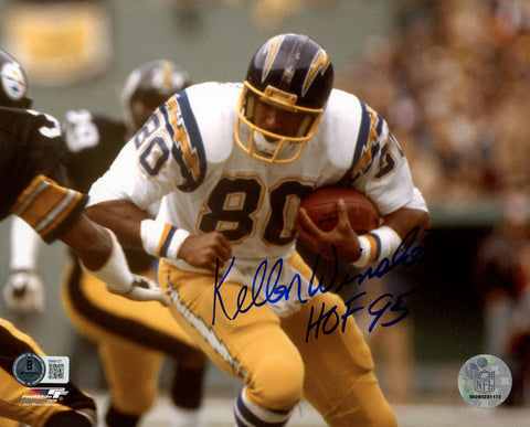 Kellen Winslow Signed San Diego Chargers 8x10 Photo HOF Beckett 45730