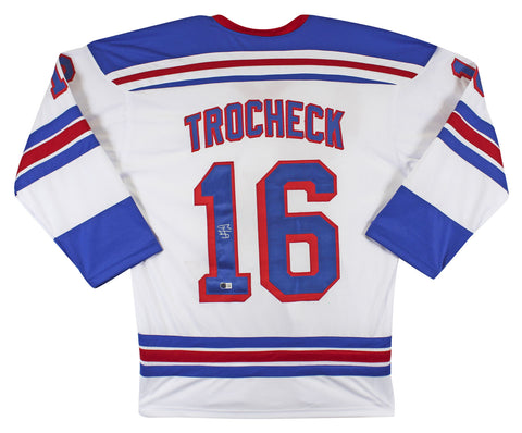 Vincent Trocheck Authentic Signed White Pro Style Jersey BAS Witnessed