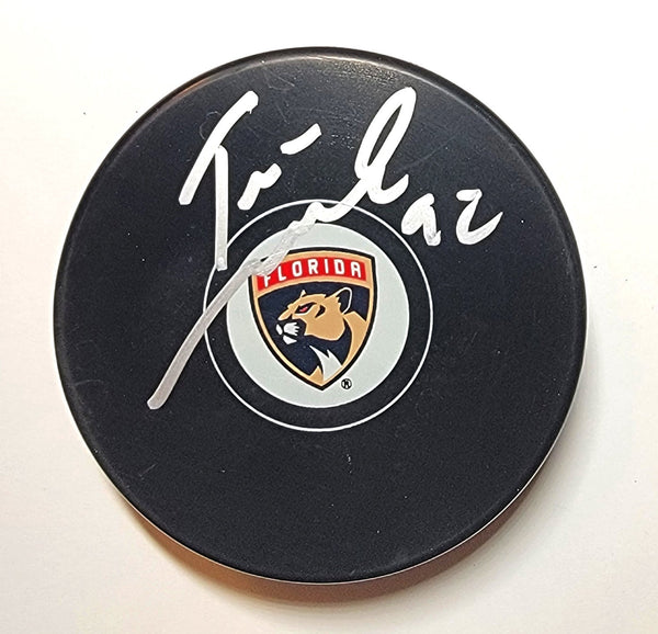 Tomas Nosek Autographed Florida Panthers Logo Hockey Puck Beckett