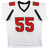 Derrick Brooks Signed White Pro Style Jersey w/ Silver Sig BAS Witnessed