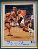 GARY PAYTON AUTOGRAPHED FRAMED 6X8 PHOTO SEATTLE SUPERSONICS BECKETT BAS 193871