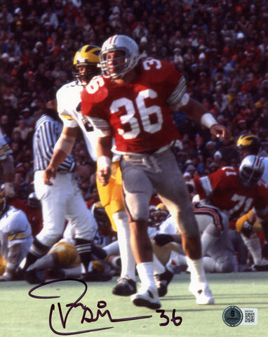 Tom Cousineau Signed Ohio State Buckeyes 8x10 Photo Beckett 47194