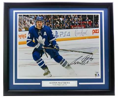 Auston Matthews Maple Leafs Signed Framed 16x20 Hockey Photo Fanatics