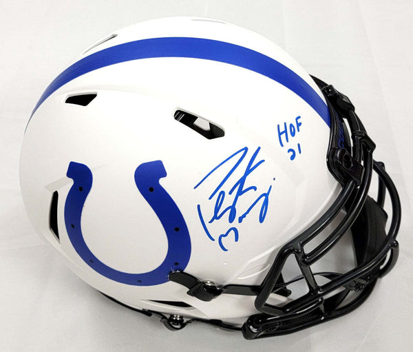 Peyton Manning Signed Colts Lunar Eclipse Authentic Helmet W/ HOF 21 Fanatics