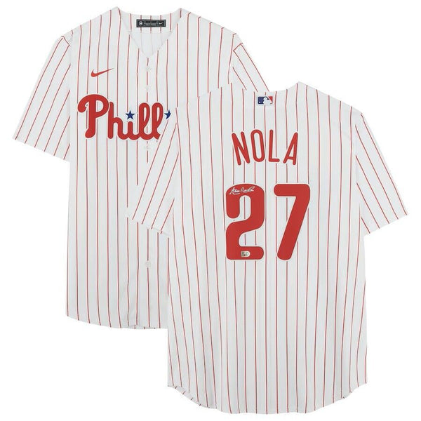 Aaron Nola Signed Philadelphia Phillies Nike Replica Jersey Fanatics