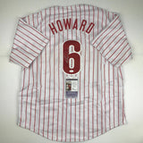 Autographed/Signed RYAN HOWARD 06 MVP Philadelphia Pinstripe Jersey JSA COA Auto