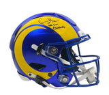 COOPER KUPP Autographed "SB LVI Champs" Rams Speed Flex Helmet FANATICS