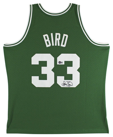 Larry Bird Authentic Signed 1985 Green M&N HWC Swingman Jersey BAS Witnessed