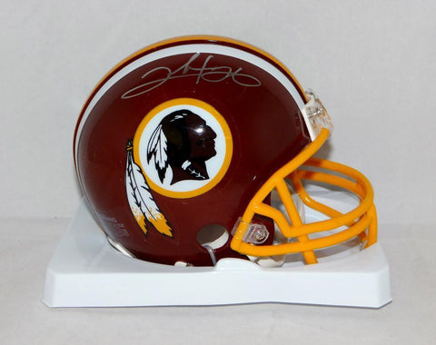 Clinton Portis Autographed Washington Mini Helmet- JSA Witnessed Auth