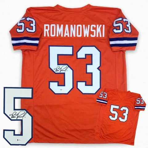 Bill Romanowski Autographed SIGNED Jersey - Orange - Beckett Authentic