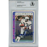 Tony Dorsett Autographed 1978 Topps 168 Slabbed Trading Card Beckett 45913