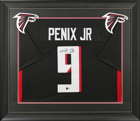 Michael Penix Jr. Authentic Signed Black Pro Style Framed Jersey BAS Witnessed