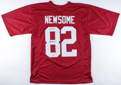 Ozzie Newsome Signed Alabama Crimson Tide Jersey Inscied Roll Tide (Beckett COA)