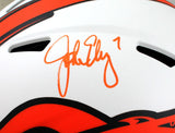 John Elway Signed Broncos F/S Lunar Speed Authentic Helmet- Beckett W Hologram