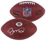 49ers Joe Montana Signed Official Wilson "The Duke" 75th Football W/ Case BAS