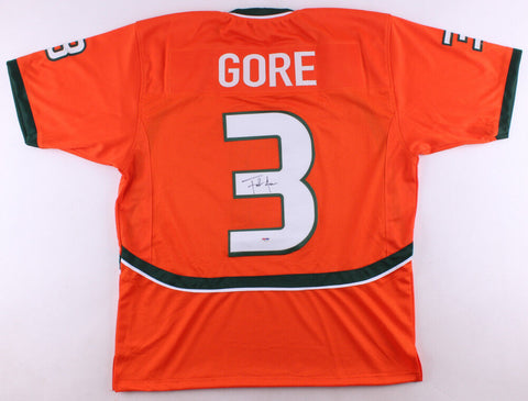 Frank Gore Signed Miami Hurricanes Jersey (PSA) 5xPro Bowl (2006,2009,2011-2013)