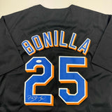 Autographed/Signed Bobby Bonilla New York Black Baseball Jersey JSA COA