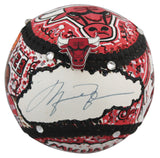 Bulls Michael Jordan Signed Charles Fazzino Artwork Baseball Auto 9 BAS #AE13385