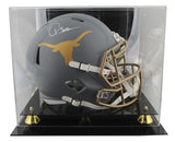 Texas Quinn Ewers Signed Slate Full Size Speed Rep Helmet w/ Case BAS Witnessed