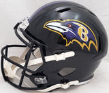 DAVID OJABO AUTOGRAPHED RAVENS BLACK FULL SIZE SPEED HELMET BECKETT QR 206131