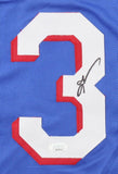 Allen Iverson Signed Philadelphia 76ers Blue Jersey (JSA COA) #1 Pck 1996 Draft