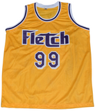 CHEVY CHASE SIGNED LOS ANGELES LAKERS #99 FLETCH BASKETBALL JERSEY BECKETT