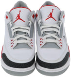 Michael Jordan Chicago Bulls Signed 2013 Nike Air Jordan 3 Fire Red Sneaker UDA