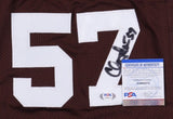 Clay Matthews Jr. Signed Cleveland Brown Kids Jersey (PSA COA) 4xPro Bowl L.B.