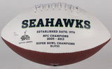 Cliff Avril Signed Seahawks Logo Football (JSA COA) Super Bowl Champion (XLVIII)