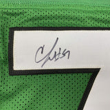 Autographed/Signed CJ C.J. Mosley New York Green Football Jersey JSA COA