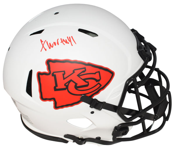 XAVIER WORTHY SIGNED KANSAS CITY CHIEFS LUNAR AUTHENTIC SPEED HELMET FANATICS