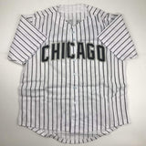 Autographed/Signed Frank Thomas Chicago Pinstripe Baseball Jersey JSA COA