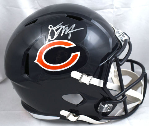 D.J. Moore Autographed Chicago Bears F/S Speed Helmet - Beckett W Hologram