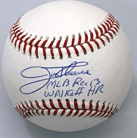 Jim Thome Signed Indians White Sox MLB Baseball W/MLB REC 13 Walkoff HR Beckett