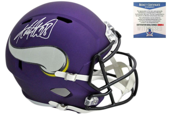 Adrian Peterson Autographed Signed Minnesota Vikings Speed Helmet - Beckett