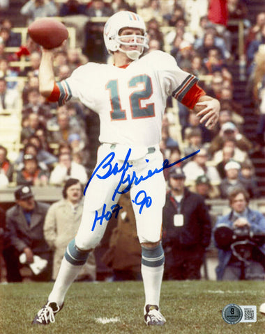 Bob Griese Autographed Miami Dolphins 8x10 Photo HOF Beckett 47780