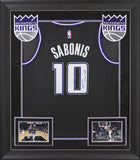 Kings Domantas Sabonis Authentic Signed Black Nike Framed Jersey JSA #AR73563