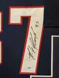 FRAMED NEW ENGLAND PATRIOTS ROB GRONKOWSKI AUTOGRAPHED SIGNED JERSEY PSA/DNA COA