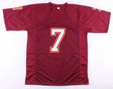 Michael Vick Signed Virginia Tech Hokies Maroon Jersey (JSA) #1 Pick 2001 Draft